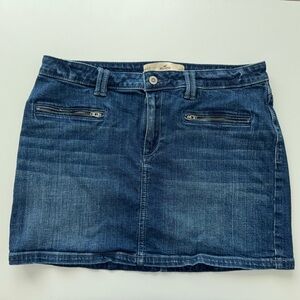 Hollister Blue Denim Mini Skirt